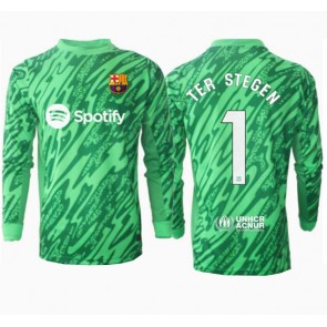 Barcelona Ter Stegen #1 Målvakt Bortatröja 2024-25 Långärmad